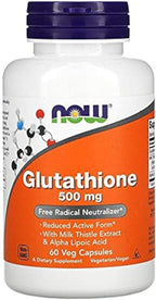 NOW Foods - Cellular Antioxidant Glutathione 500 mg - 60 Veg Capsules