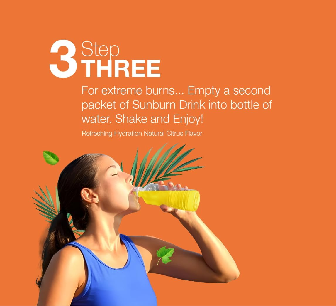 Sunburn Drink Twin Pack: Complemento After Sun para el Cuidado de la Piel