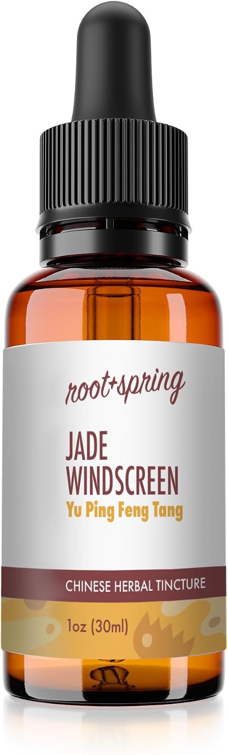 root + spring Jade Windscreen - Tintura de Yu Ping Feng Tang - 1 oz (Pack de 4)