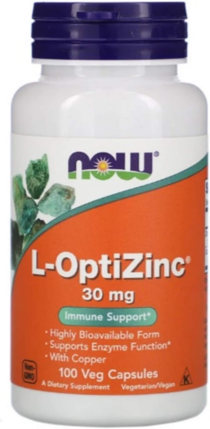 Now Foods OptiZinc 30mg con Cobre – 100 Cápsulas
