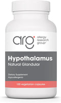 Allergy Research Group ARG Hypothalamus - Suplemento Glandular de Hipotálamo Bovino Liofilizado, 500 mg, 100 Cápsulas