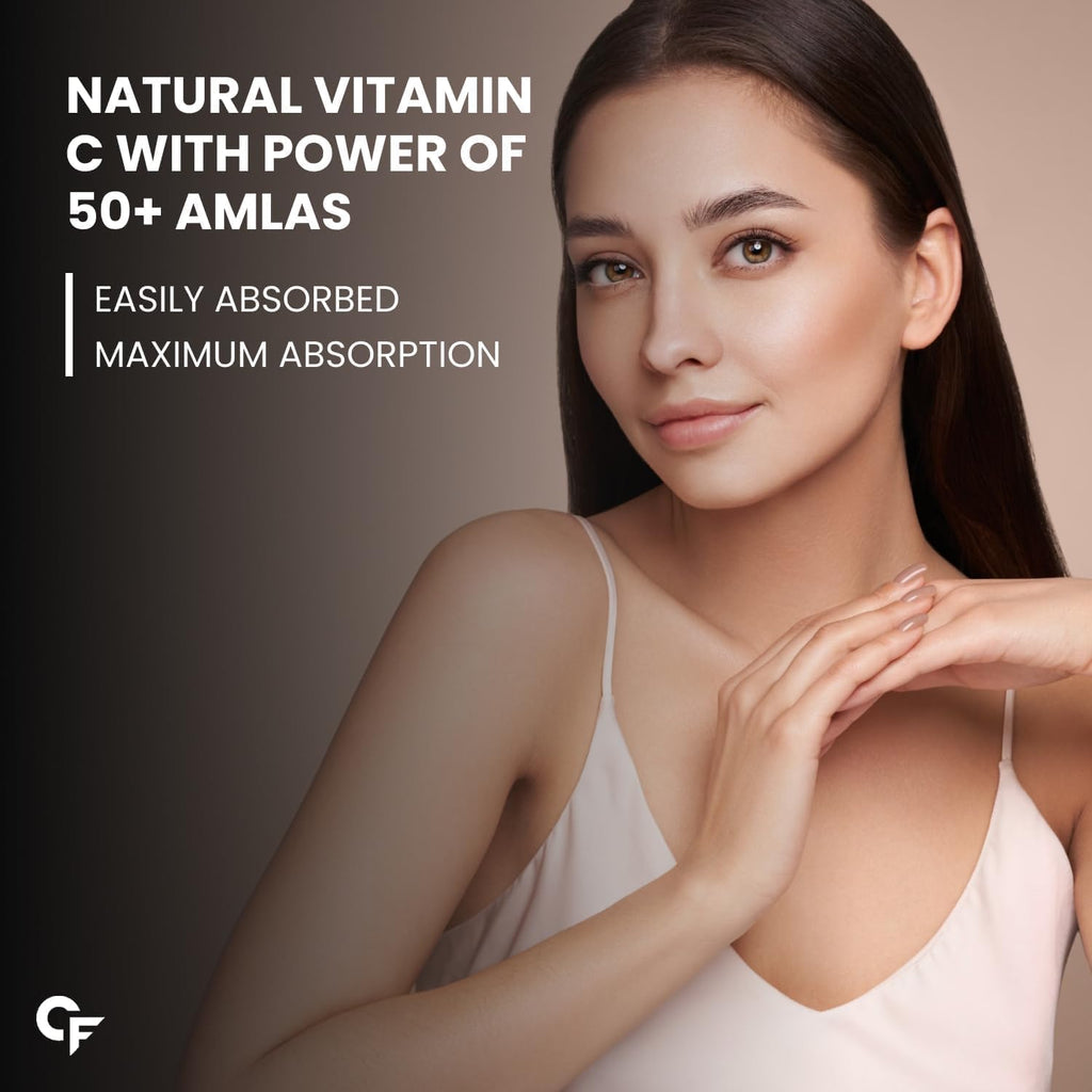 Vitamina C Natural de Amla con Zinc - 120 Comprimidos Vegetales