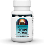 Source Naturals Biotin Fast Melt, 10.000 mcg por dosis – 120 comprimidos