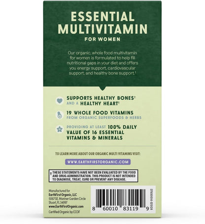 EarthFirst Organic Women’s Multi Once Daily – Yodo: contribuye al funcionamiento normal del sistema nervioso y a – Image 7
