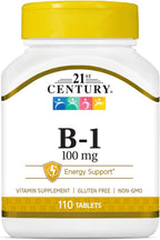 21st Century Vitamin B-1 100 mg, 3 x 100 Tablets