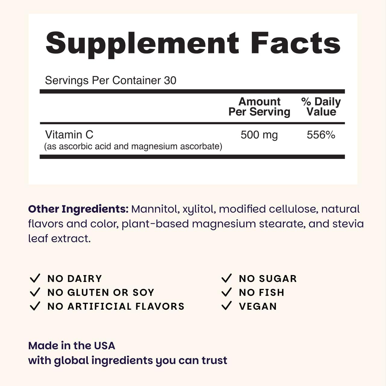 EZ Melts Vitamina C - 60 Comprimidos Bucodispersables - Sabor Naranja Cítrico