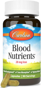 Carlson Blood Nutrients - 28 mg Iron, 90 Capsules