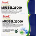 (Pack de 2) Hi Well Premium Mussel 25,000 200 Cápsulas Blandas Vegetales