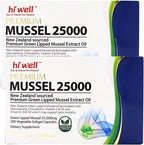 (Pack de 2) Hi Well Premium Mussel 25,000 200 Cápsulas Blandas Vegetales