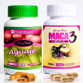 Curvy Pack – Aguaje + Maca 3 Cápsulas para Curvas Femeninas – Apoyo Hormonal Natural – 1 Mes de Suministro