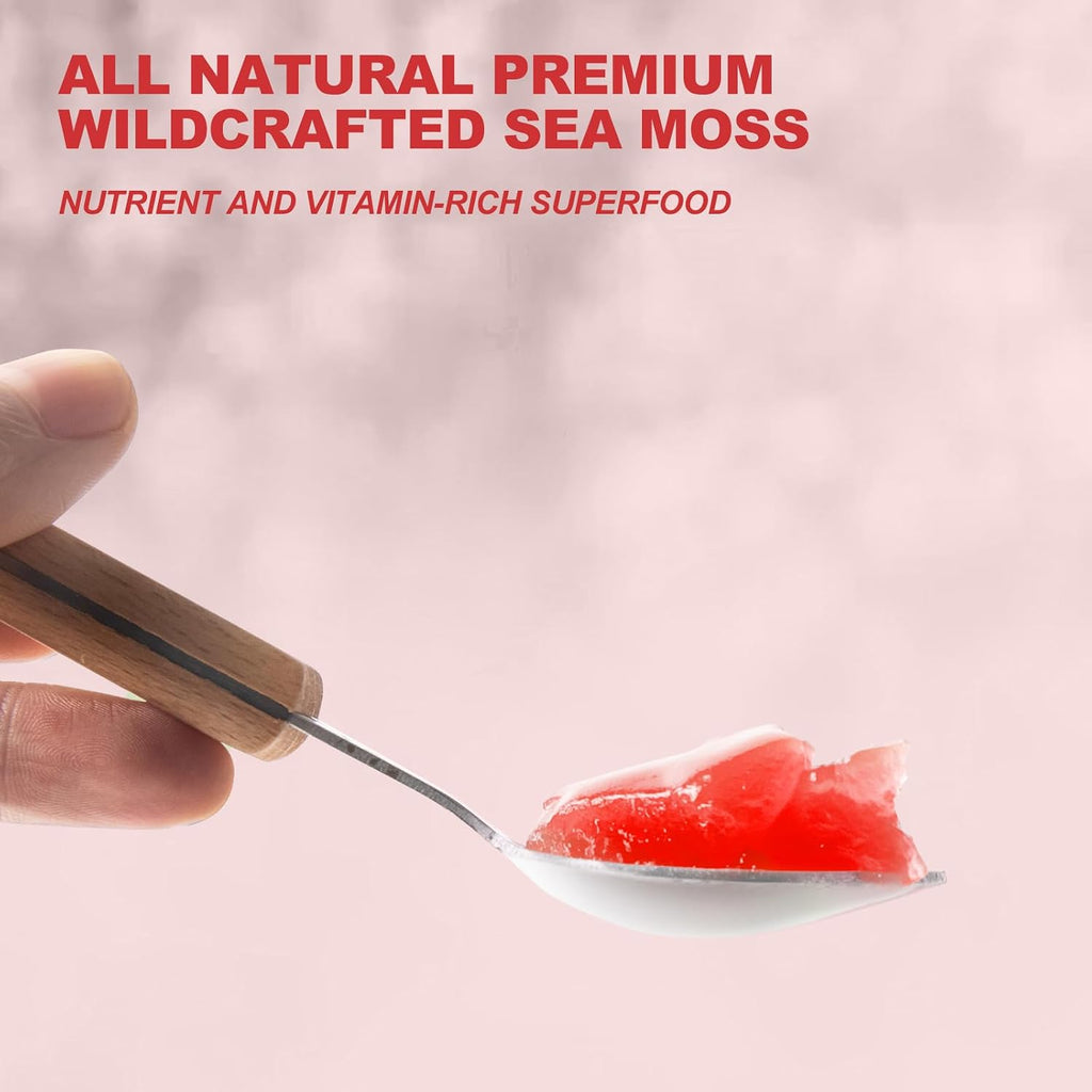 Gel de Musgo Marino 18.5oz - Suplemento Multivitamínico Natural, Sabor Melocotón