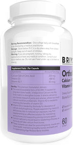 Briyosis Orthomax - Vitamina D3 y K2-M7 con Calcio