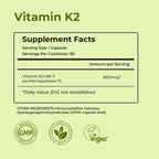 NutriZing Vitamina K2 MK7 600 mcg - 90 Cápsulas Veganas - Alta Potencia