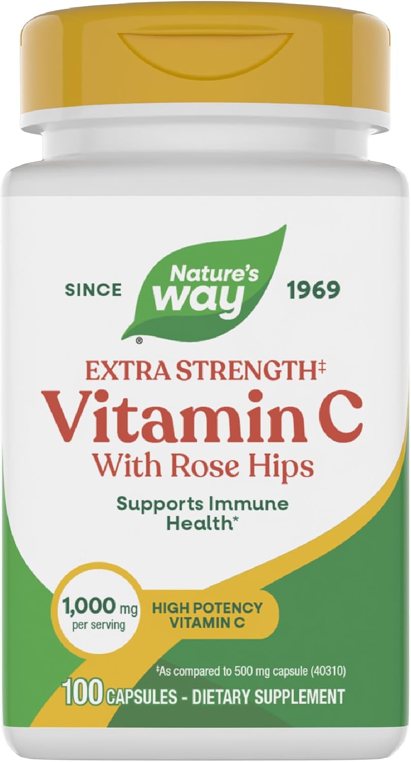 Nature's Way Vitamina C con Escaramujo Extra Strength - 1000 mg por ración