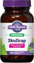 Oregon's Wild Harvest Escutelaria Orgánica (Skullcap) - 90 Cápsulas Veganas