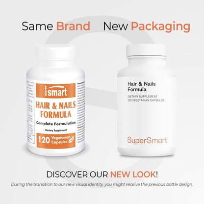 Supersmart - Hair & Nails Formula - – Biotina (Vitamina B8): Conocida por su papel en el metabolismo energético y – Image 2