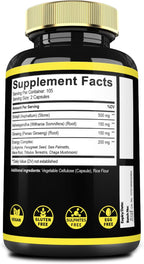 9in1 Shilajit Puro del Himalaya con Ashwagandha, Ginseng, L-Arginina y más - 210 Cápsulas