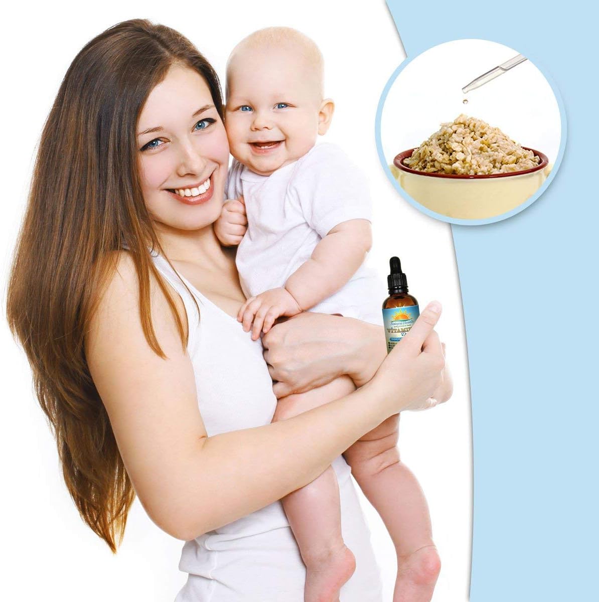 Vitamin D3 Drops for Adults and Children - 2 fl oz (59 ml) Liquid with 100 IU Dropper