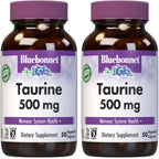 Bluebonnet Taurina 500 mg - 50 Cápsulas Veganas