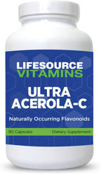 LifeSource Vitamins Ultra Acerola-C – 500 mg de Vitamina C por Cápsula, 90 Cápsulas