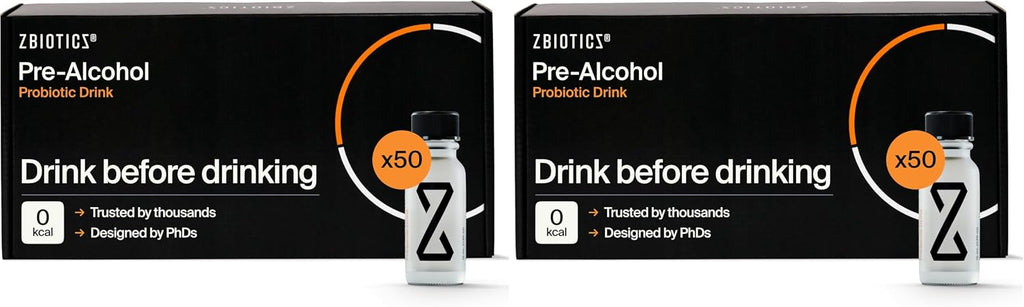 ZBiotics Probiótico Pre-Alcohol (6 botellas de 0.5 fl oz)