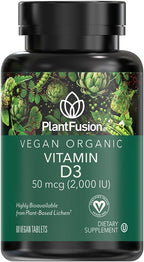 PlantFusion Vitamina D3 Vegana 2000UI - 60 Comprimidos