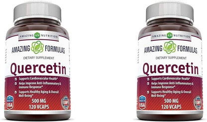 Amazing Formulas Quercetin 500 mg, 120 Cápsulas Veganas – Image 1