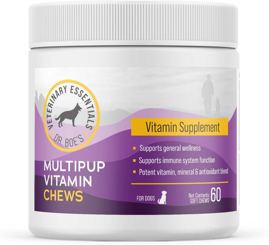 Dr. Boe's Veterinary Essentials MultiPup Vitamin Chews - Complemento multivitamínico para perros