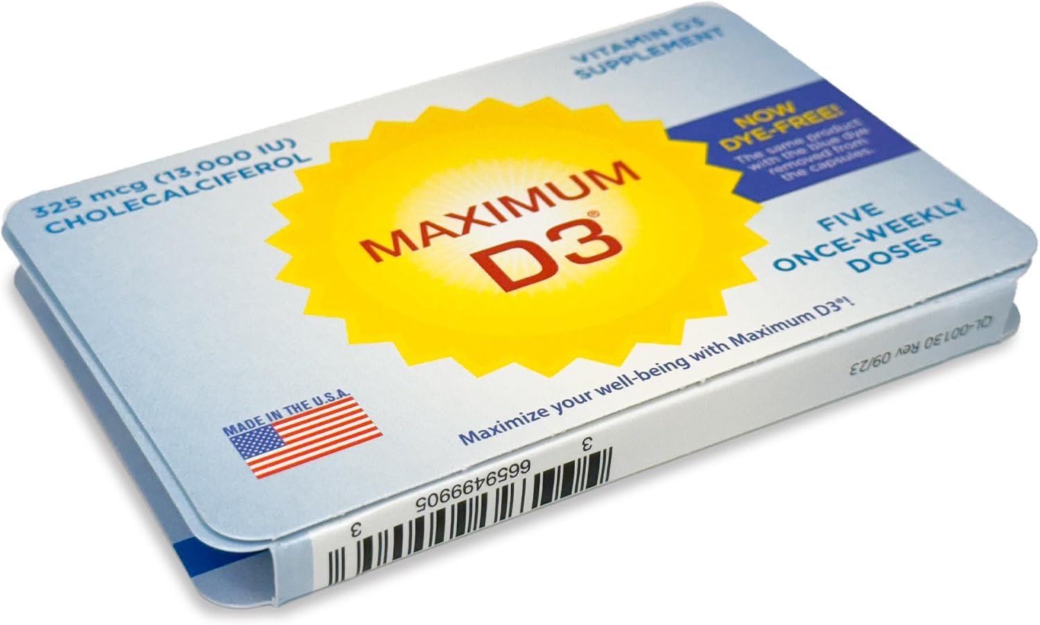 Maximum D3 13.000 UI, 5 Cápsulas (Suministro para 5 Semanas)