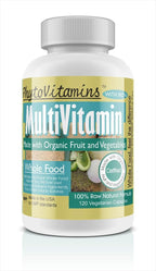 Nature's Brands Multivitamínico Orgánico de Alimentos Integrales con Hierro - 120 Cápsulas Vegetarianas