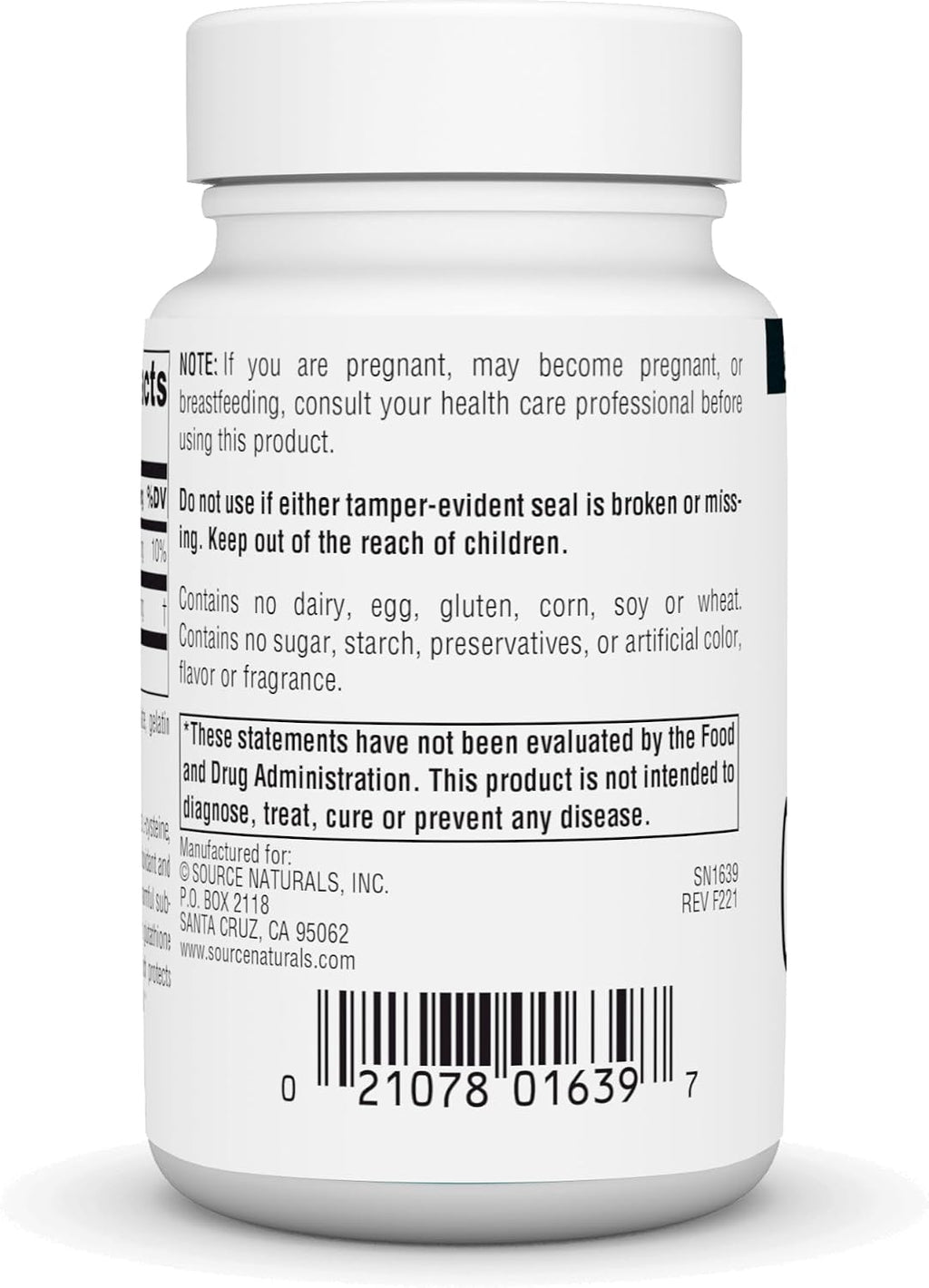 Source Naturals Glutatión 250 mg - 30 Cápsulas
