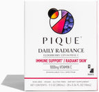 PIQUE Daily Radiance Vitamina C Liposomal 1000 mg con Saúco, 28 Sobres