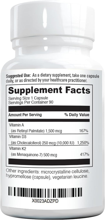 NatureGenX ADK10 – Vitaminas A, D3 y K2 MK-7 – Vitamina K : contribuye a la coagulación sanguínea normal y al – Image 8