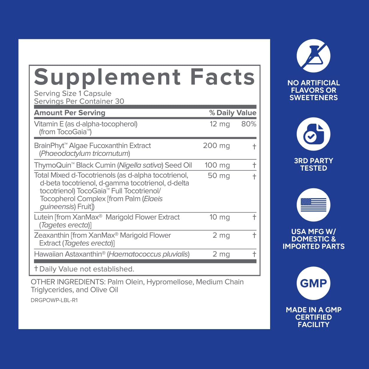 Gundry MD Power Phenols - Suplemento para la Salud Cerebral, Cognición y Energía (30 Cápsulas)