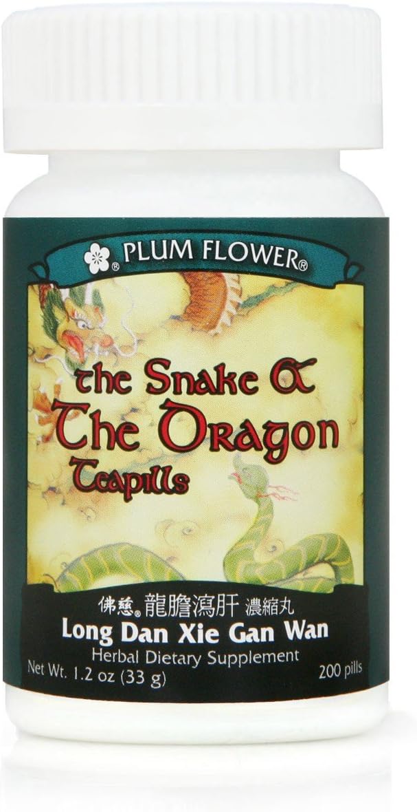 3 Paquetes de Teapills La Serpiente y el Dragón, Long Dan Xie Gan Wan, 3 x 200 Píldoras