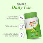 Nutrela Patanjali Vitamina B12 Biofermentada de Origen Vegetal con Moringa y Aloe Vera - 30 Cápsulas Vegetales (Pack de 2)