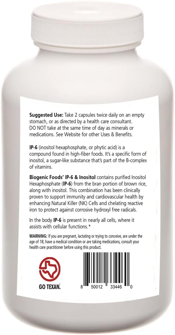 IP6 – Inositol Hexafosfato e Inositol – Cápsulas Vegetales