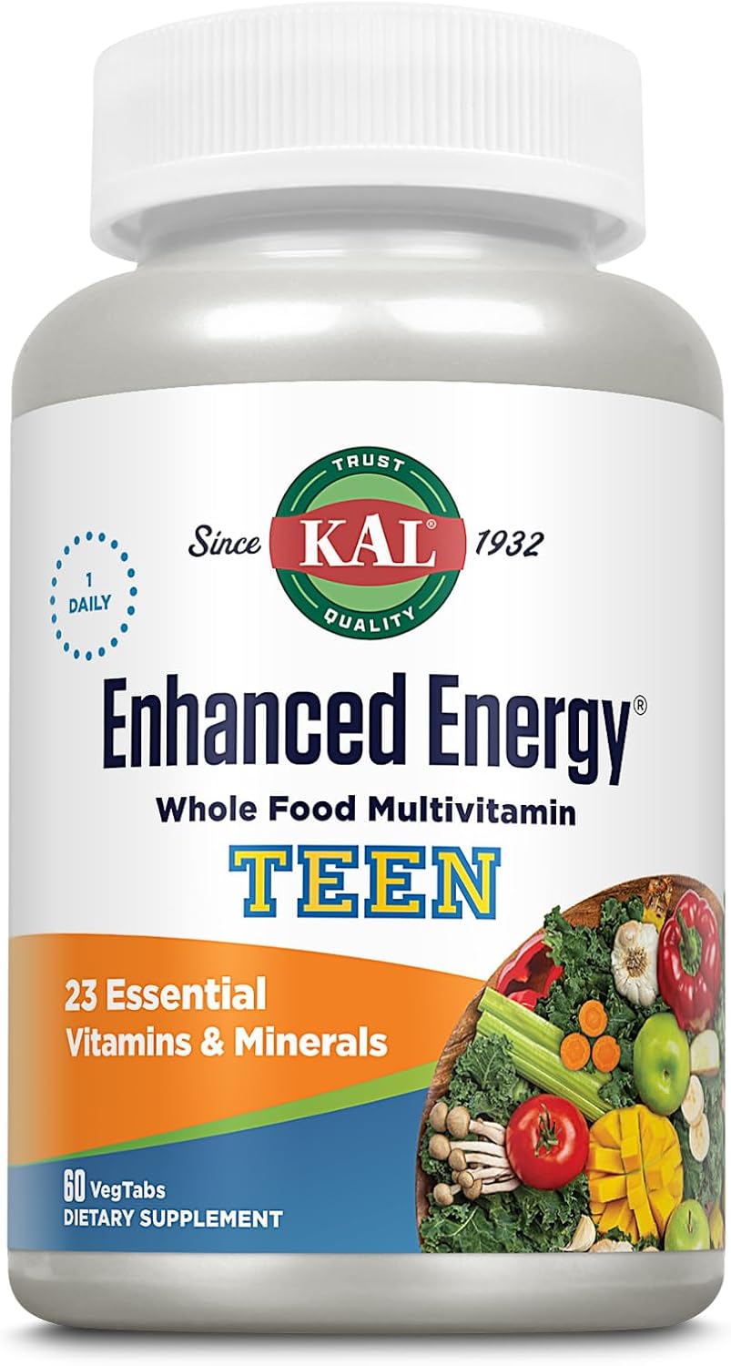 KAL Teens Multivitamínico Diario con Hierro - 60 Comprimidos