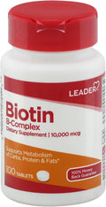 Leader Biotina 10.000 mcg, 100 Comprimidos