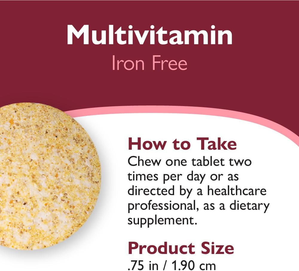 Celebrate Vitamins Bariatric Multivitamin Chewable Iron Free - 180 Count Orange Flavor