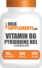 Vitamina B6 (Piridoxina HCl) 50mg Cápsulas - 500 Cápsulas