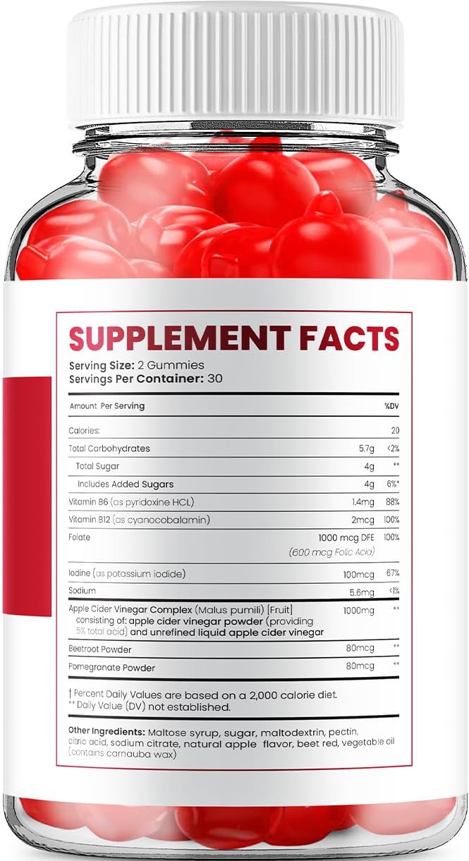 Bio Fuel Keto ACV Gummies – 3 Pack (180 Gominolas) – Fórmula Avanzada con Vinagre de Manzana