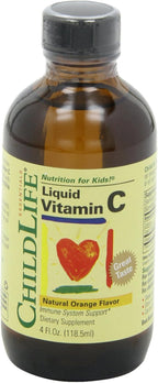 Child Life Vitamina C Líquida Sabor Naranja – 2 Botellas de 118 ml