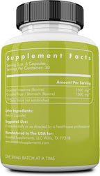 Ancestral Supplements Intestinos de Ternera con Tripa (Estómago), 3000mg, 180 Cápsulas