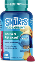 Smurfs Kids Calm Gummies - Gomitas Calmantes para Niños con Melisa y L-Teanina