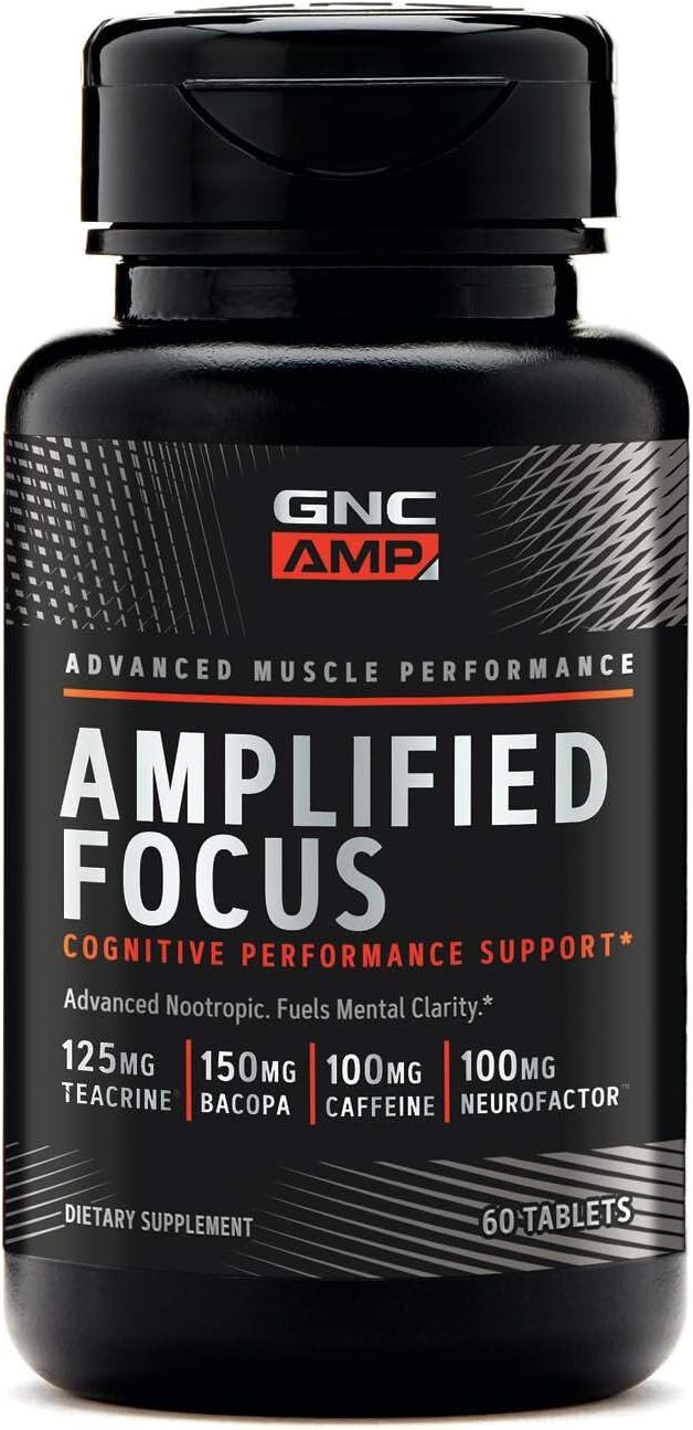 GNC AMP Amplified Focus, 60 Comprimidos