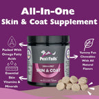 Kala Health PeakTails Suplemento para Piel y Pelaje para Perros – 90 Comprimidos Masticables