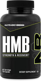 NutraBio HMB Supplement, Amino Acid, 1000mg, 120 Cápsulas