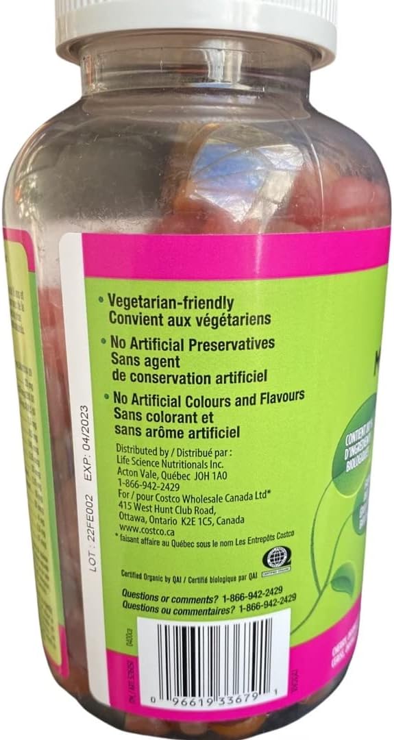 Kirkland Signature Gominolas Multivitamínicas para Adultos, 250 gominolas