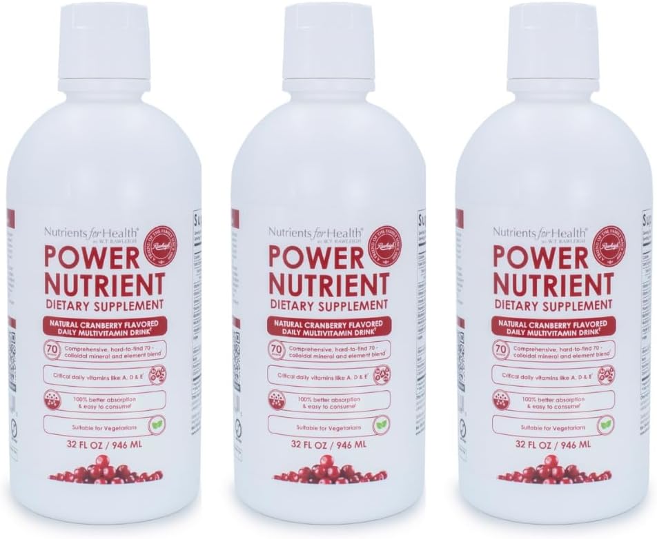 Rawleigh Power Nutrient Multivitamínico Líquido (946 ml) - Sabor Arándano